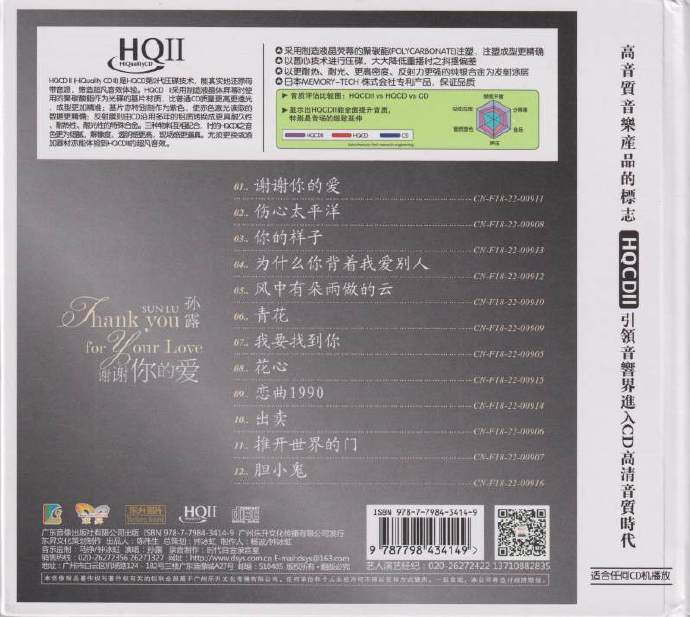 孙露《谢谢你的爱HQII》2022[正版原抓WAV+CUE]