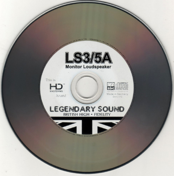 【试音天碟】ABC传奇之声《LS3/5A监听音箱》德国版[WAV+CUE]