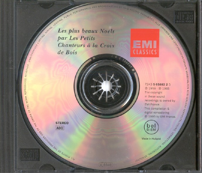 【童声合唱】巴黎木十字儿童合唱团《最美的圣诞节》1995[FLAC+CUE/整轨]