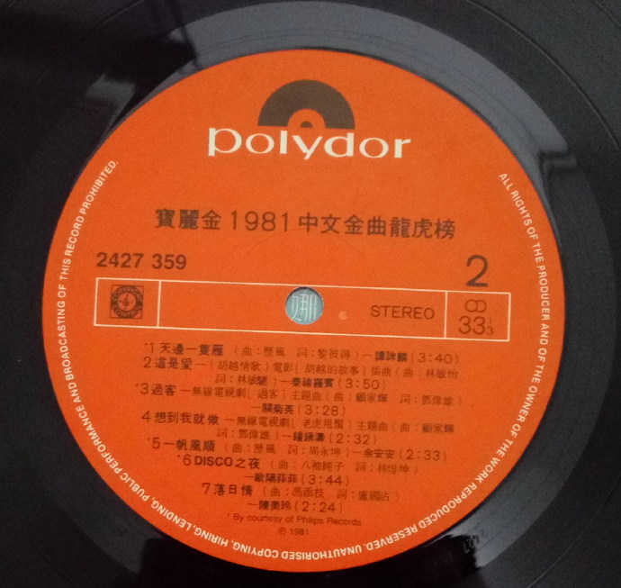 群星.1981-中文金曲龙虎榜（LP版）【宝丽金】【WAV+CUE】