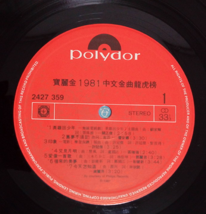 群星.1981-中文金曲龙虎榜（LP版）【宝丽金】【WAV+CUE】