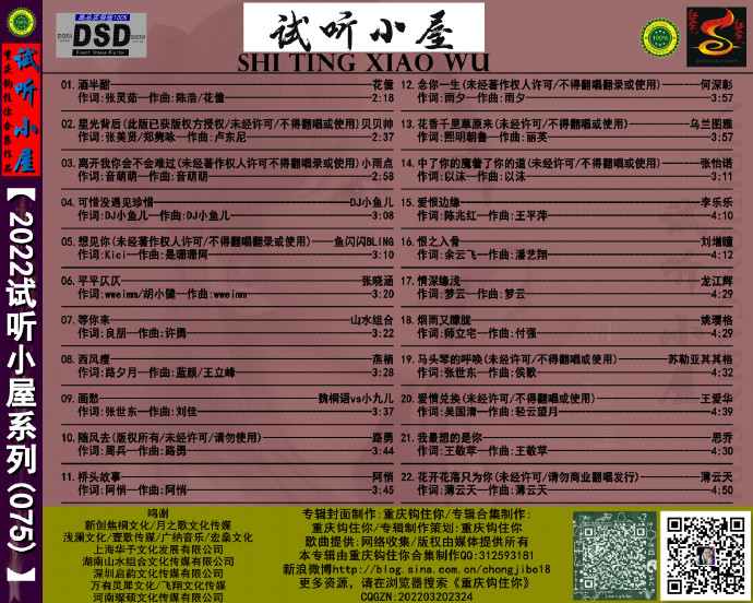 群星《2022试听小屋系列(075)》[FLAC][WAV]