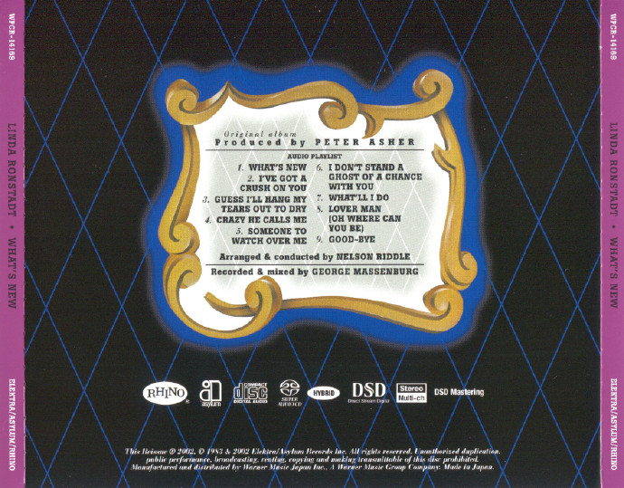 【日本版SACD】琳达·朗丝黛《音信》[WAV+CUE整轨]