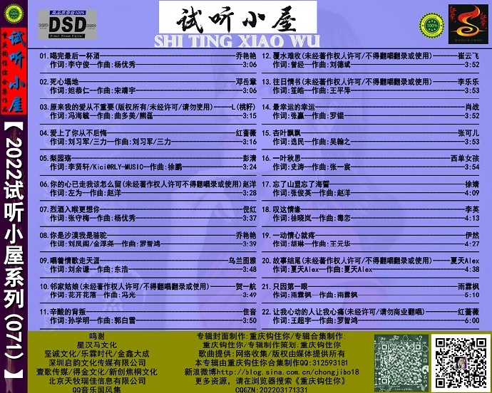 群星《2022试听小屋系列(071)》[FLAC][WAV]