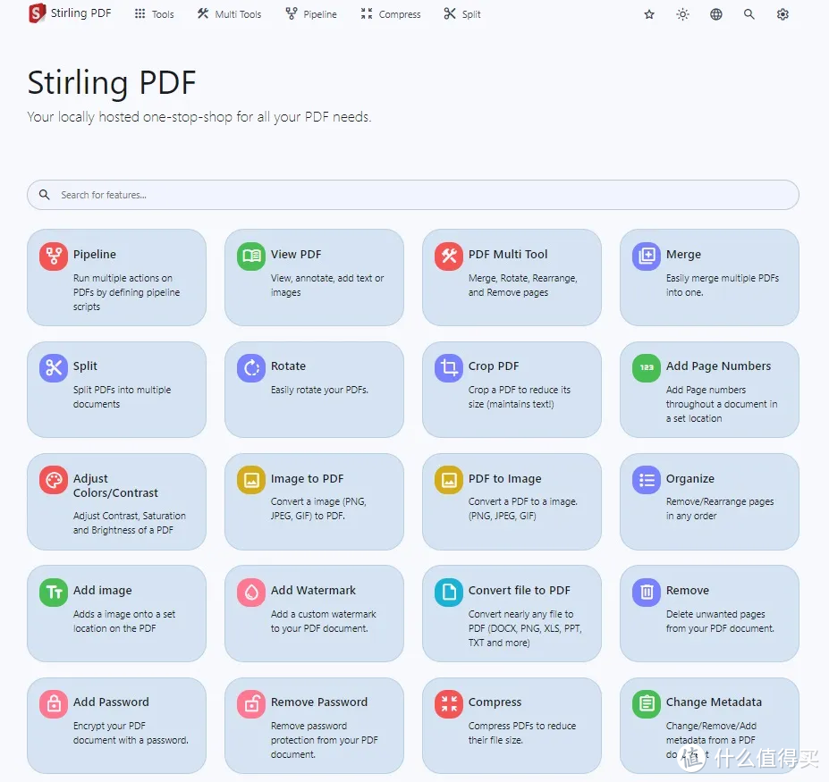 强大的开源 PDF 工具：分割、合并、转换、重新组织、添加图像、旋转、压缩样样能行