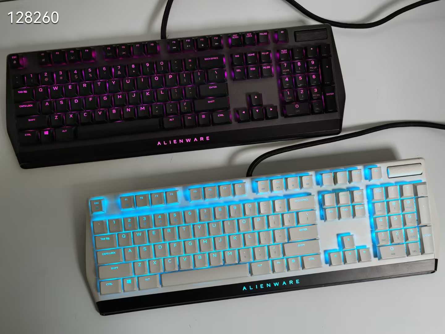 260/个，12个外星人Alienware AW510K白色电竞游戏机械键盘，Cherry矮红轴，单键自定义rgb背光，专属音量滚 ...